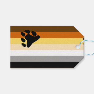 Etiqueta Para Presente Sinalizador de Orgulho de Urso