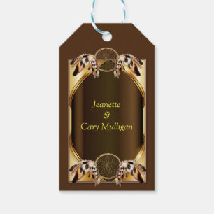 Etiqueta Para Presente Sinalizador de Sonho Dourado etiqueta de presente