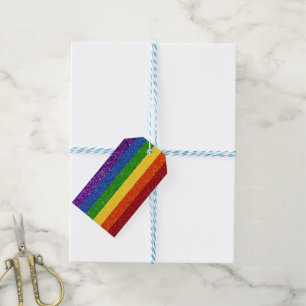 Etiqueta Para Presente Sinalizador do Orgulho do Arco-Íris LGBT
