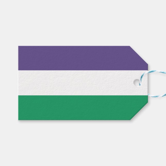 Etiqueta Para Presente Sinalizador Suffragette (Frente (horizontal))