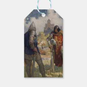 Etiqueta Para Presente Sir Launcelot du Lake, cavaleiro da Mesa redonda