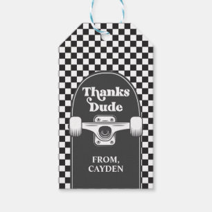 Etiqueta Para Presente Skateboard Legal Dude Birthday Obrigados Duo Favor