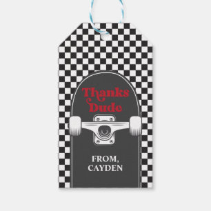 Etiqueta Para Presente Skateboard Legal Dude Birthday Obrigados Duo Favor