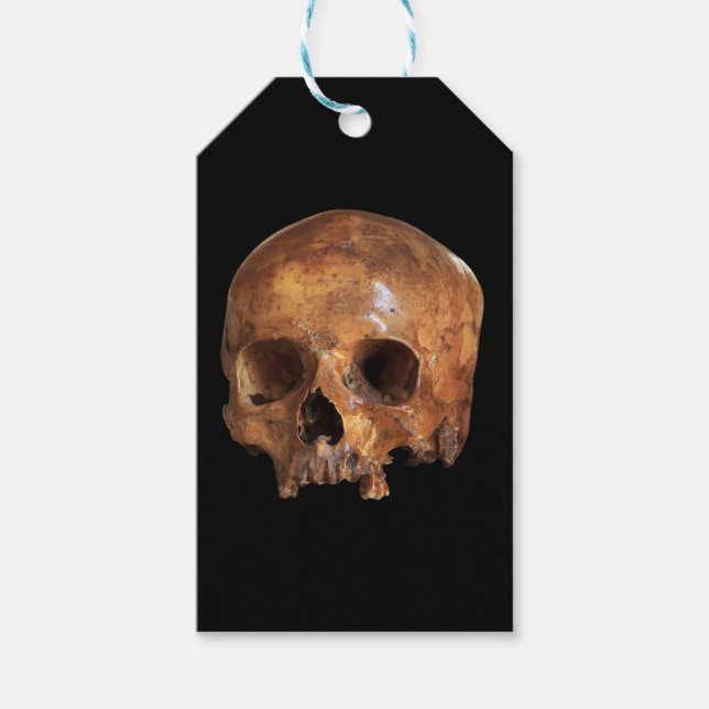 Etiqueta Para Presente Skull Halloween (Frente)