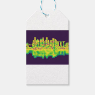 Etiqueta Para Presente Skyline de Singapura