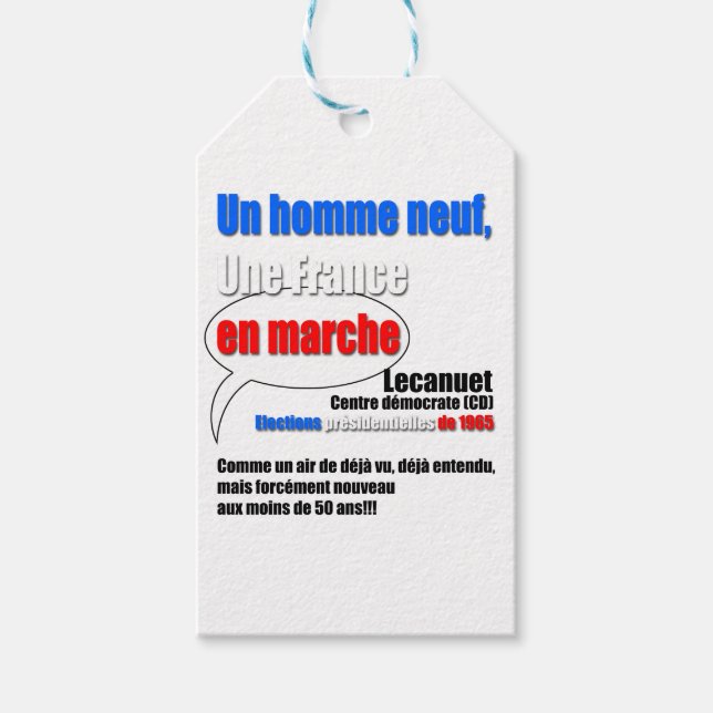 Etiqueta Para Presente Slogan En Marche (Frente)