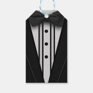 Etiqueta Para Presente Smoking preto com laço