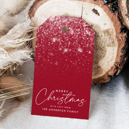 Etiqueta Para Presente Snowdrift Cranberry Felry Christmas