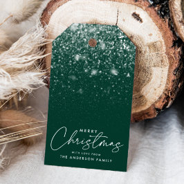 Etiqueta Para Presente Snowdrift Green Felry Natal