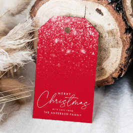 Etiqueta Para Presente Snowdrift Red Felry Natal