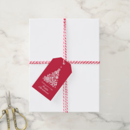 Etiqueta Para Presente Snowflake Árvore de Natal, etiqueta de presente br