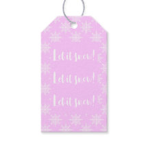 Snowflake Pink Deixe-o nevar Feriado de Natal