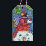 ETIQUETA PARA PRESENTE SNOWMAN BODYGUARD, CHRISTMAS CARDINHEIRO REDBIRD<br><div class="desc">ARMADO COM BALAS DE NEVE. ETIQUETAS HUMOROSAS DE PRESENTE CARDINAL. *Personalizar ... Procurar itens correspondentes de Susan Brack Designs</div>