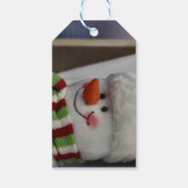 Etiqueta Para Presente Snowman Cheery