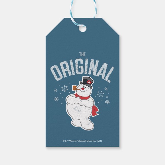 Etiqueta Para Presente Snowman™ congelado | O original (Frente)