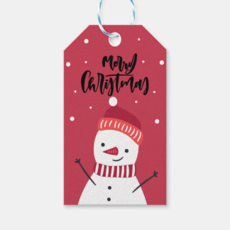 Etiqueta Para Presente Snowman Personalizado Feliz Natal