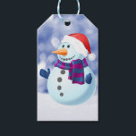 Etiqueta Para Presente Snowman Winter Merry Christmas Snow<br><div class="desc">Snowman Winter Feliz Snow Christmas Snow Tag.</div>