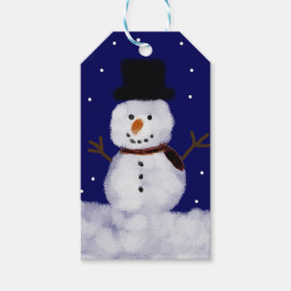 Etiqueta Para Presente Snowy O Neve