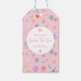 Etiqueta Para Presente Sob o Aniversário do Mar