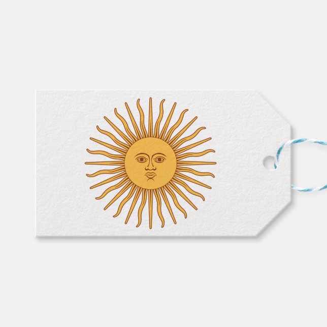 Etiqueta Para Presente Sol argentino (Frente (horizontal))