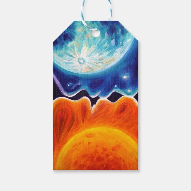 Etiqueta Para Presente Sol e lua beijam (Frente)