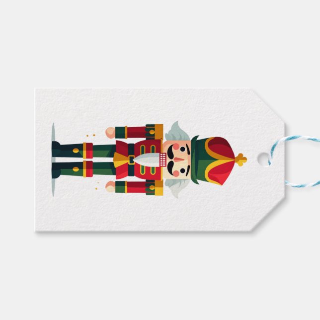 Etiqueta Para Presente Soldado Quebra-Nozes (Frente (horizontal))