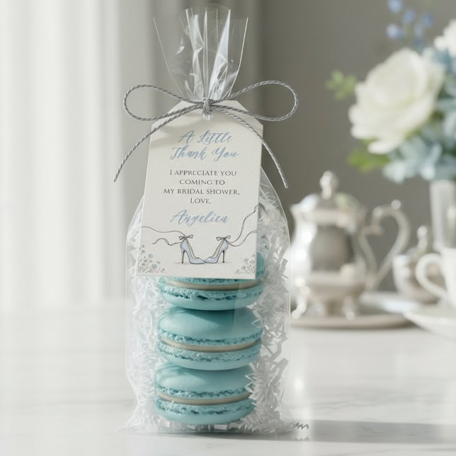 Etiqueta Para Presente Something Blue Powder Blue Heels Bridal Shower (Something Blue Powder Blue Heels Bridal Shower Gift Tags
)