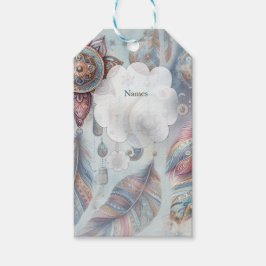 Etiqueta Para Presente Sonhadores em tema boêmico