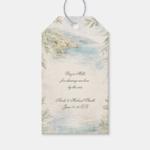 Etiqueta Para Presente Sonho de Amalfi — Casamento Mediterrâneo à Beira-M