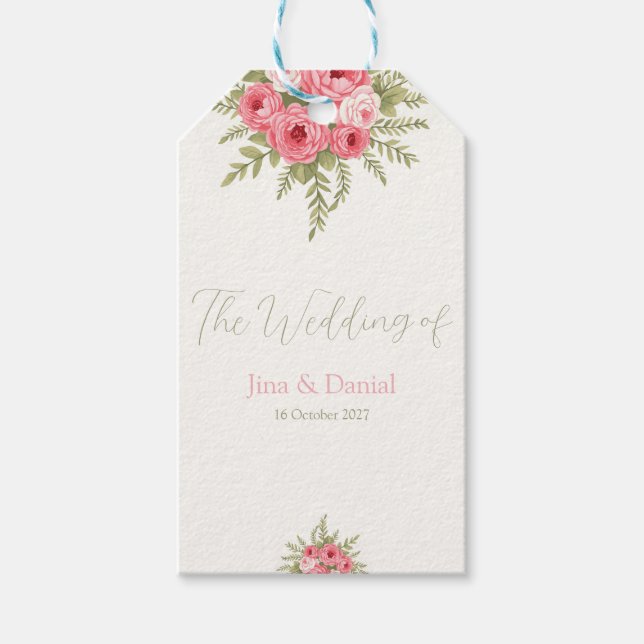 Etiqueta Para Presente Sonho de Fuchsia (Frente)