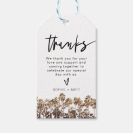 Etiqueta Para Presente SOPHIA | Watercolor Palm Tree Beach Tropical