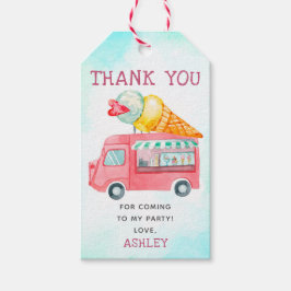 Etiqueta Para Presente Sorvete Aniversário Obrigado