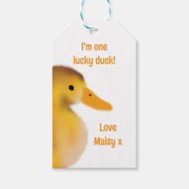 Etiqueta Para Presente Sou o Favor do pato da sorte