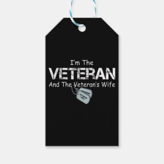 Etiqueta Para Presente Sou o Veterano e a Mulher Veterana Veteranos