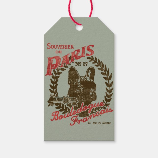 Etiqueta Para Presente Souvenier de Paris (Frente)