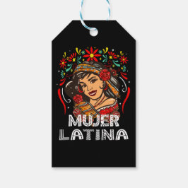 Etiqueta Para Presente Soy Mujer Latina, Forte mulher latina