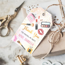 Etiqueta Para Presente Spa Party Glam Makeup Birthday Gift Tags