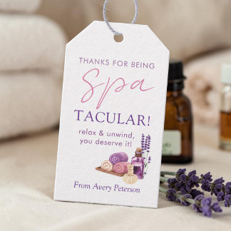 Etiqueta Para Presente Spa-Tacular Agradecimento aos Professores Spa de L