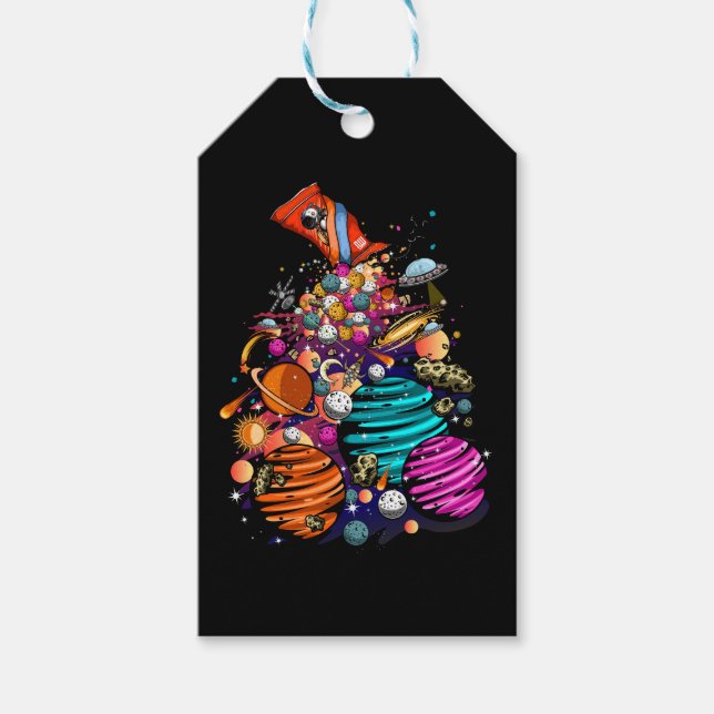 Etiqueta Para Presente Space Candy (Frente)