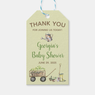 Etiqueta Para Presente Spring Vegetable Garden Watering Can Baby Shower