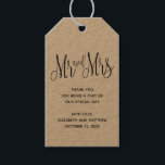 Etiqueta Para Presente Sr e Sra país obrigado. Casamento rústico<br><div class="desc">Sr e Sra etiqueta de presente de casamento rústico obrigado. Entre em contato comigo,  por favor,  se precisar de itens adicionais.</div>