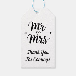 Etiqueta Para Presente Sr. e Sra. Recepção Simples