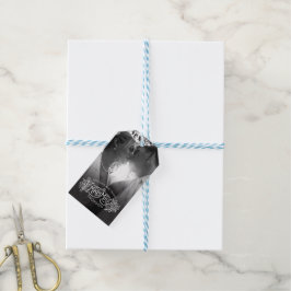 Etiqueta Para Presente Sr. & Sra. obrigado que do casamento no inverno do