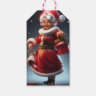 Etiqueta Para Presente Sra. Claus Figura a etiqueta do presente de Natal