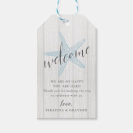 Etiqueta Para Presente Starfish Beach Wedtic Welcome Bag