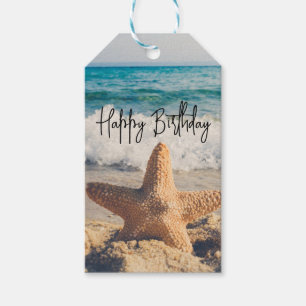Etiqueta Para Presente Starfish em um aniversário de fotografia em Sandy 