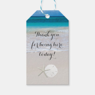 Etiqueta Para Presente Starfish Sand Dollar Beach Obrigado Por Amarrar As