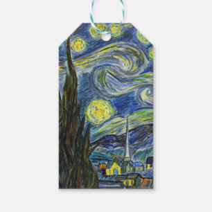 Etiqueta Para Presente Starry Night, Van Gogh