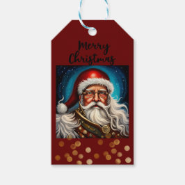 Etiqueta Para Presente Steampunk Santa Claus