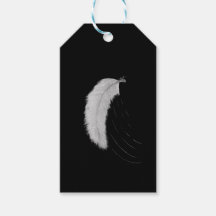 Sticker with feather